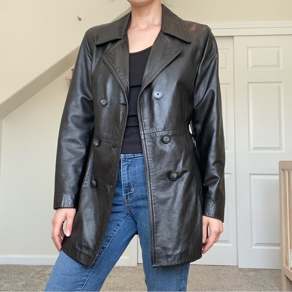 Angel’s black leather jacket